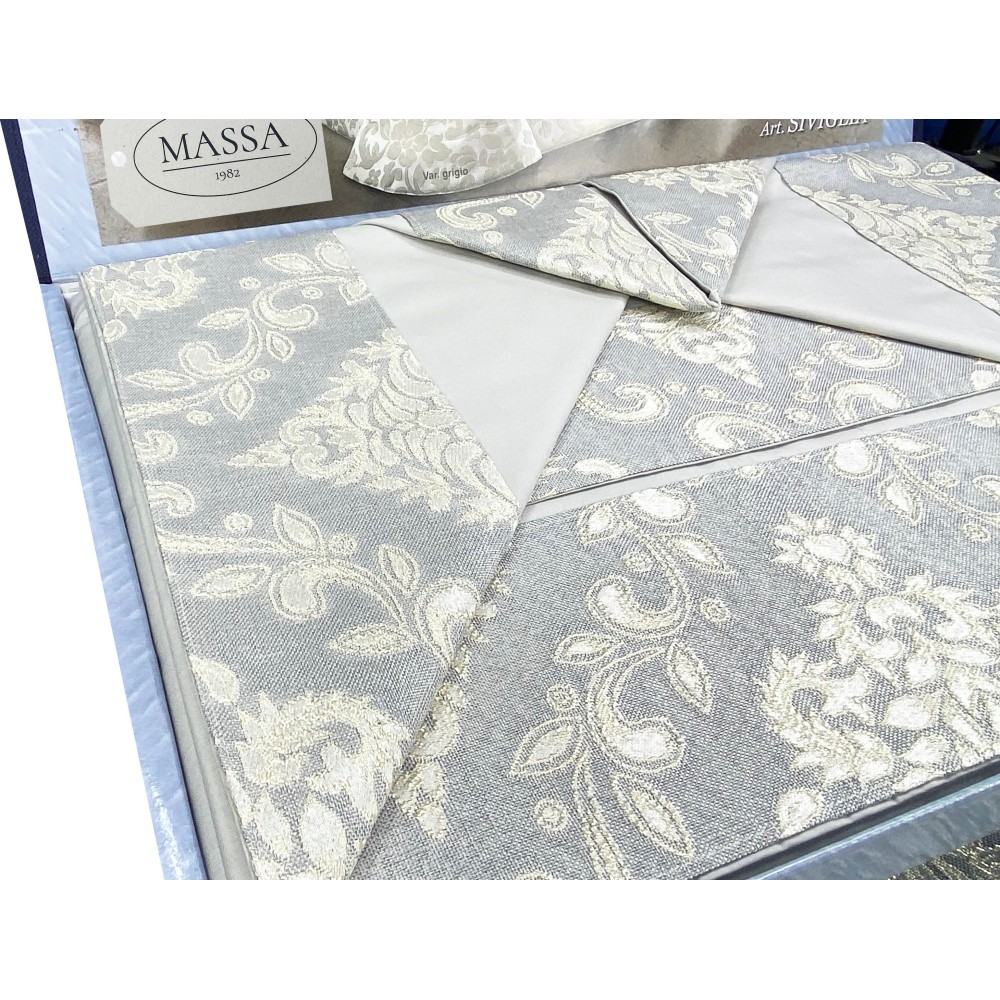 ROSY SATIN SATIN GREY DOPPELBETTLAKEN und TAGESDECKE Brautidee