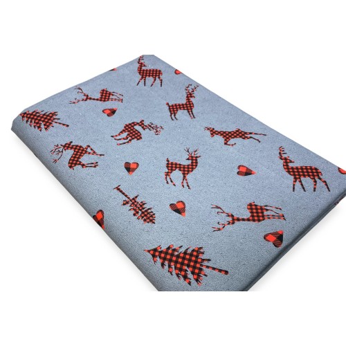 COUVERTURE DE SERVIETTE DE MEUBLES tous LES LITS DE GRAND FOULARDPREAD coverdivano tissu DIGITY CERVI gris foncé en coton pur