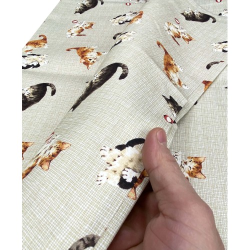 TELO ARREDO copritutto GRAN FOULARD COPRILETTO copridivano tessuto DIGITY GATTINI beige in puro cotone