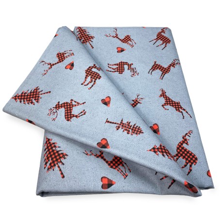 Tischdecke mit Hirsch