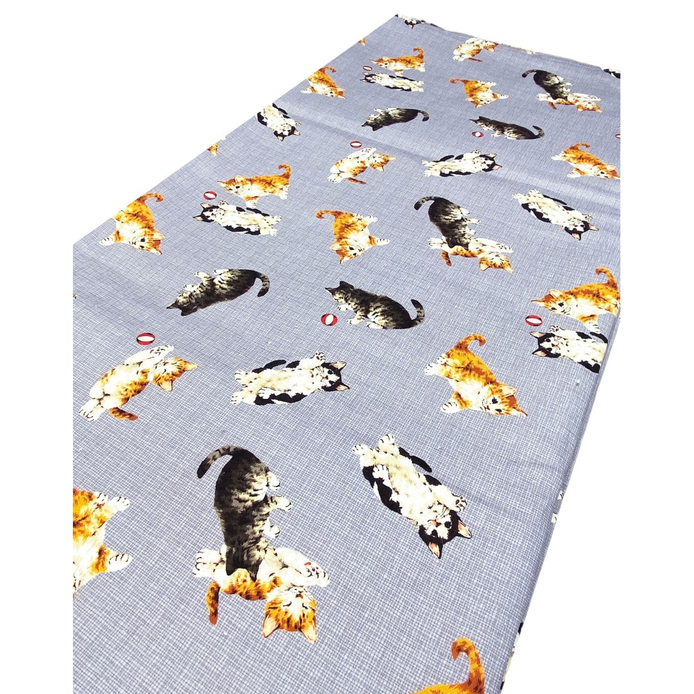 Mantel de algodón GATTINI gris