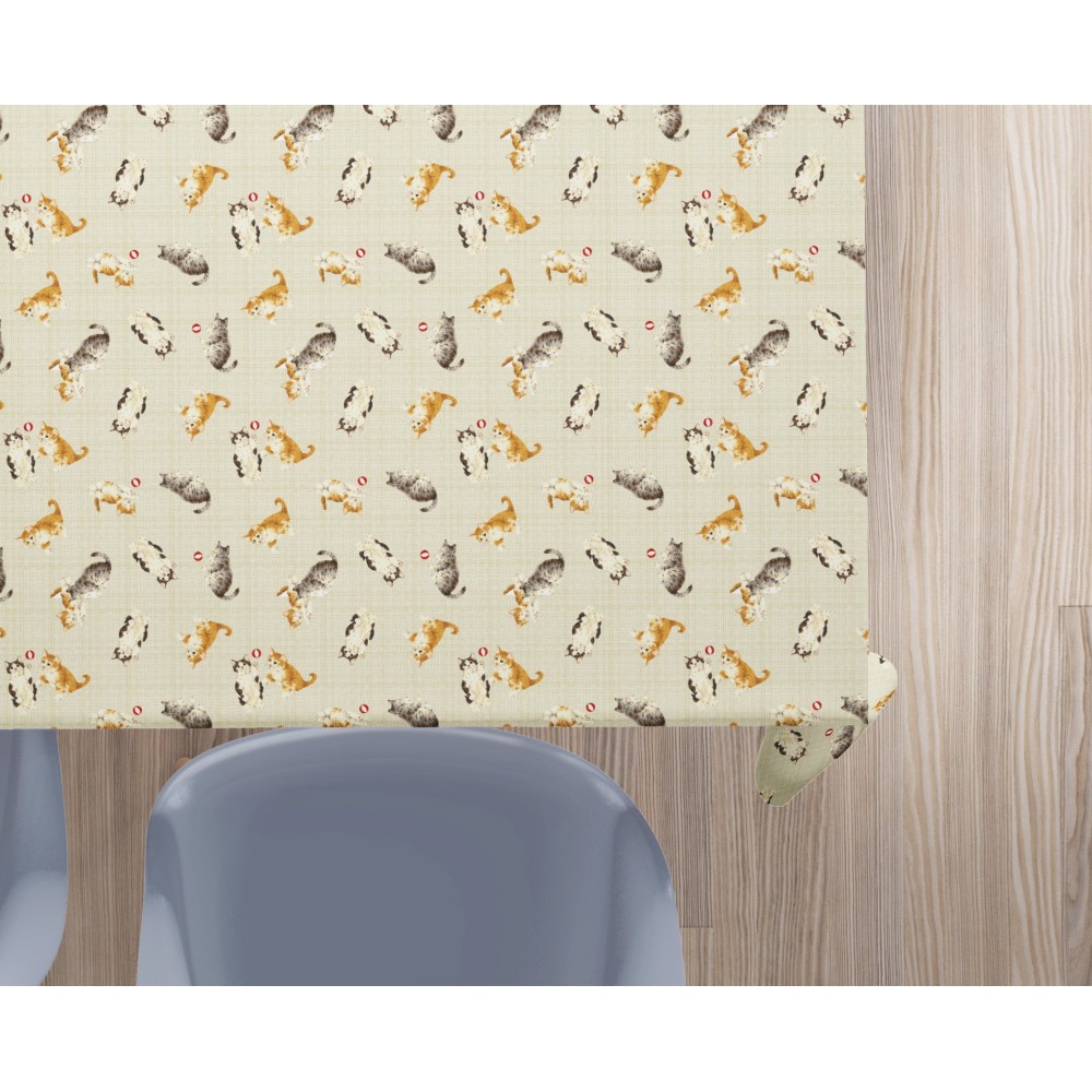 Mantel TAVOLINI de algodón beige