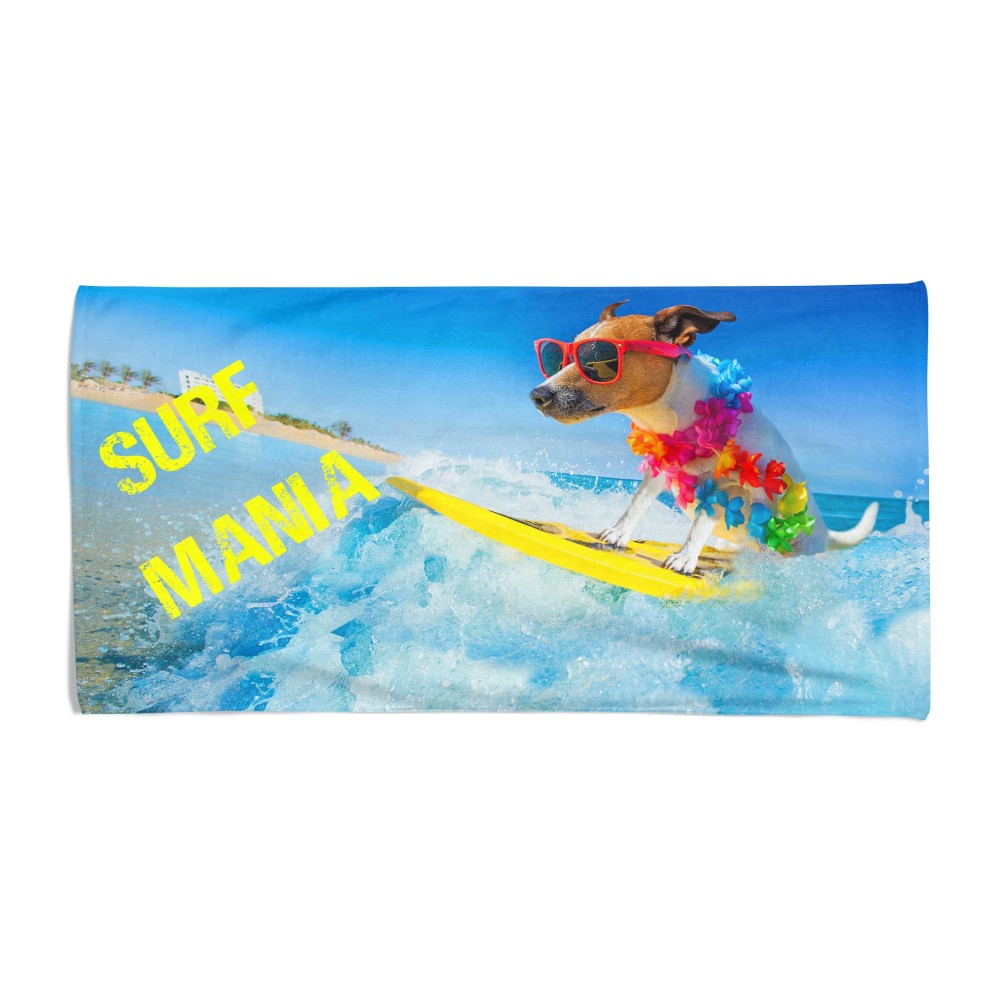 SERVIETTE DE PLAGE dans l’éponge SURF MANIA mesure grand cm. 90 X 170