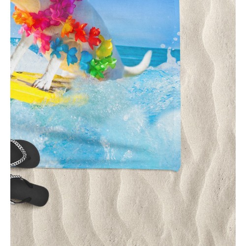 SERVIETTE DE PLAGE dans l’éponge SURF MANIA mesure grand cm. 90 X 170