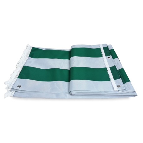 tenda sole rigata verde 2