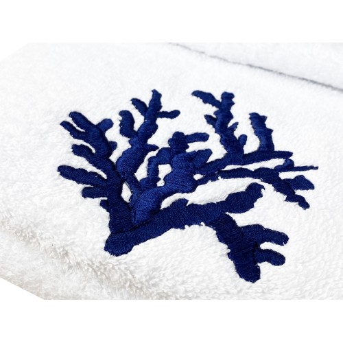 CORAL BLUE Handtuchset aus reiner Baumwolle Made in Italy