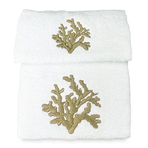 CORAL BEIGE Handtuchset aus reiner Baumwolle Made in Italy