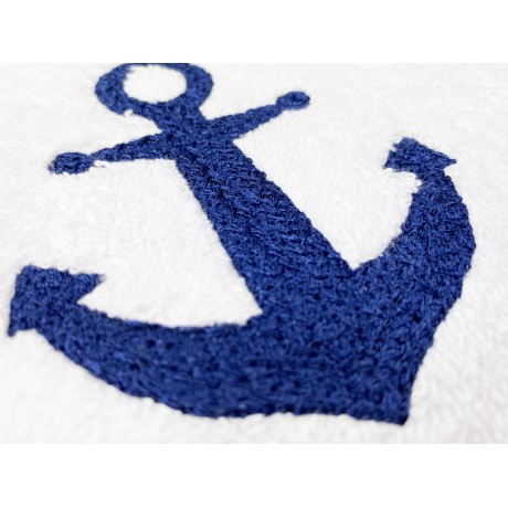 ANCHOR BLUE Handtuchset aus reiner Baumwolle Made in Italy 2