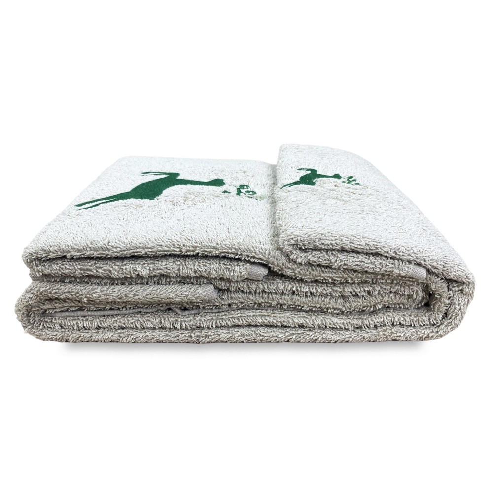SET serviettes CERVO VERDE pur coton Made in Italy