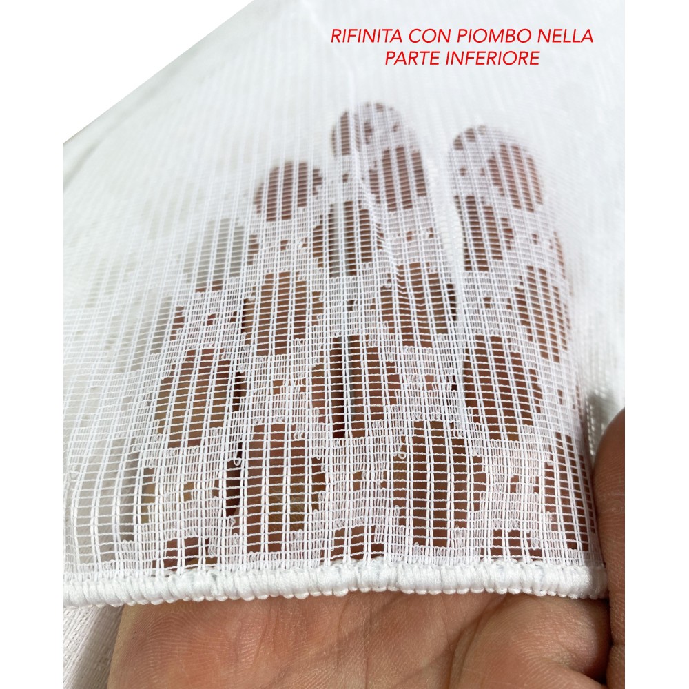 MOSQUITO NET FABRIC BY THE METER Rhombus solid color LEADED height cm. 300