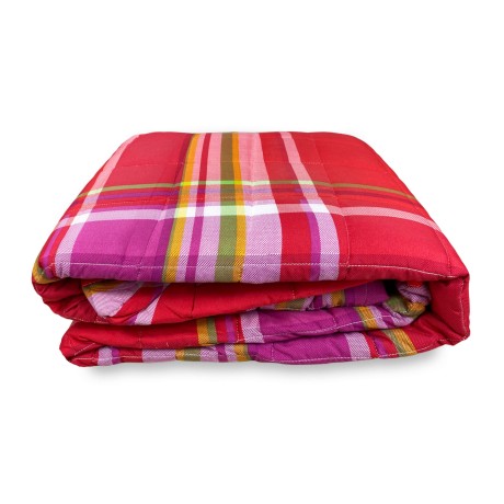 Colcha de tartán rojo 2