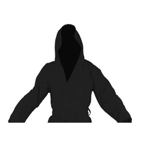 Bathrobe in soft, ultra-absorbent microfiber
