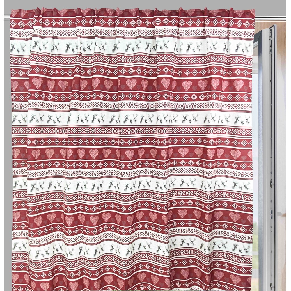 Cortinas estilo Montaro con ciervo