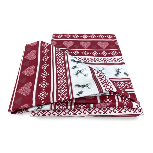 CARPA CERVINO rojo cm.160X300 hecho MADE in ITALY