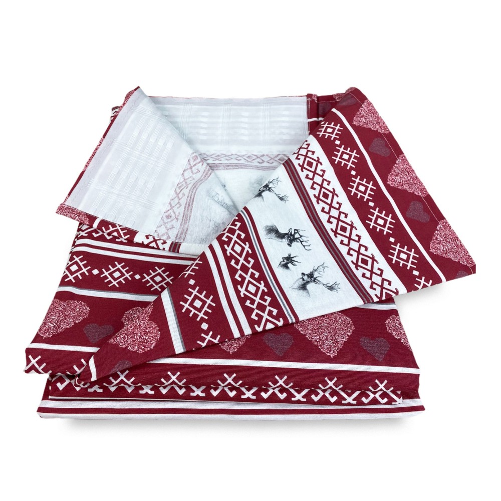 CARPA CERVINO rojo cm.160X300 hecho MADE in ITALY