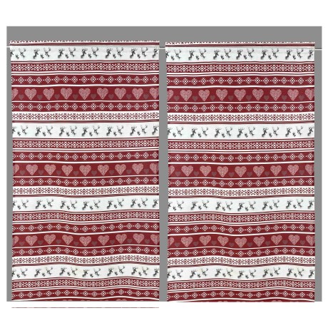 TENDINA verre MODERNA large 45 ou 60 ou 80 CERVINO ROSSO Made in Italy