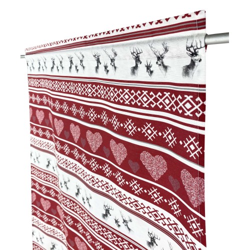 TENDINA vetro MODERNA larga 45 o 60 o 80 CERVINO ROSSO Made in Italy
