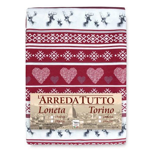 Mountain-style towel with deer