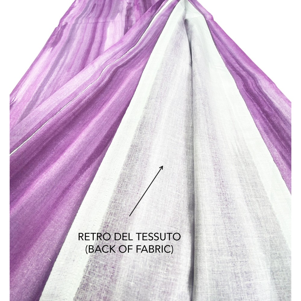 Gran Foulard Housse de canapé Couvre-lit en tissu RIO Lilas