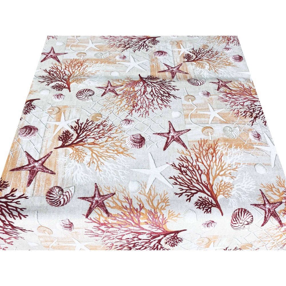 NAPPE antitacheS RESINÉE TORINO mer MARINE corail ROUGE