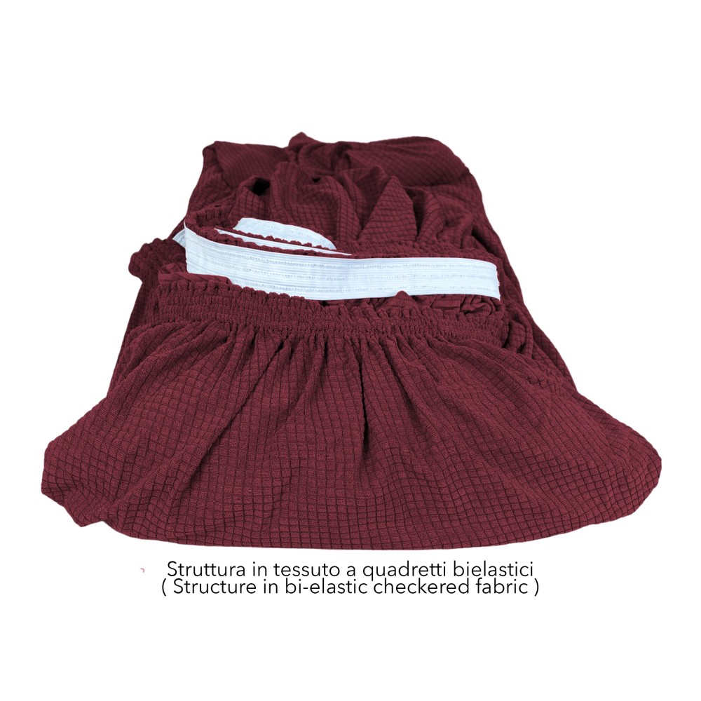 STRETCH SOFA COVER ATHENS universal BORDEAUX bi-elastic