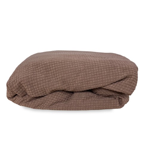 Couverture de canapé extensible ATHÈNES universel MARRON biélastique