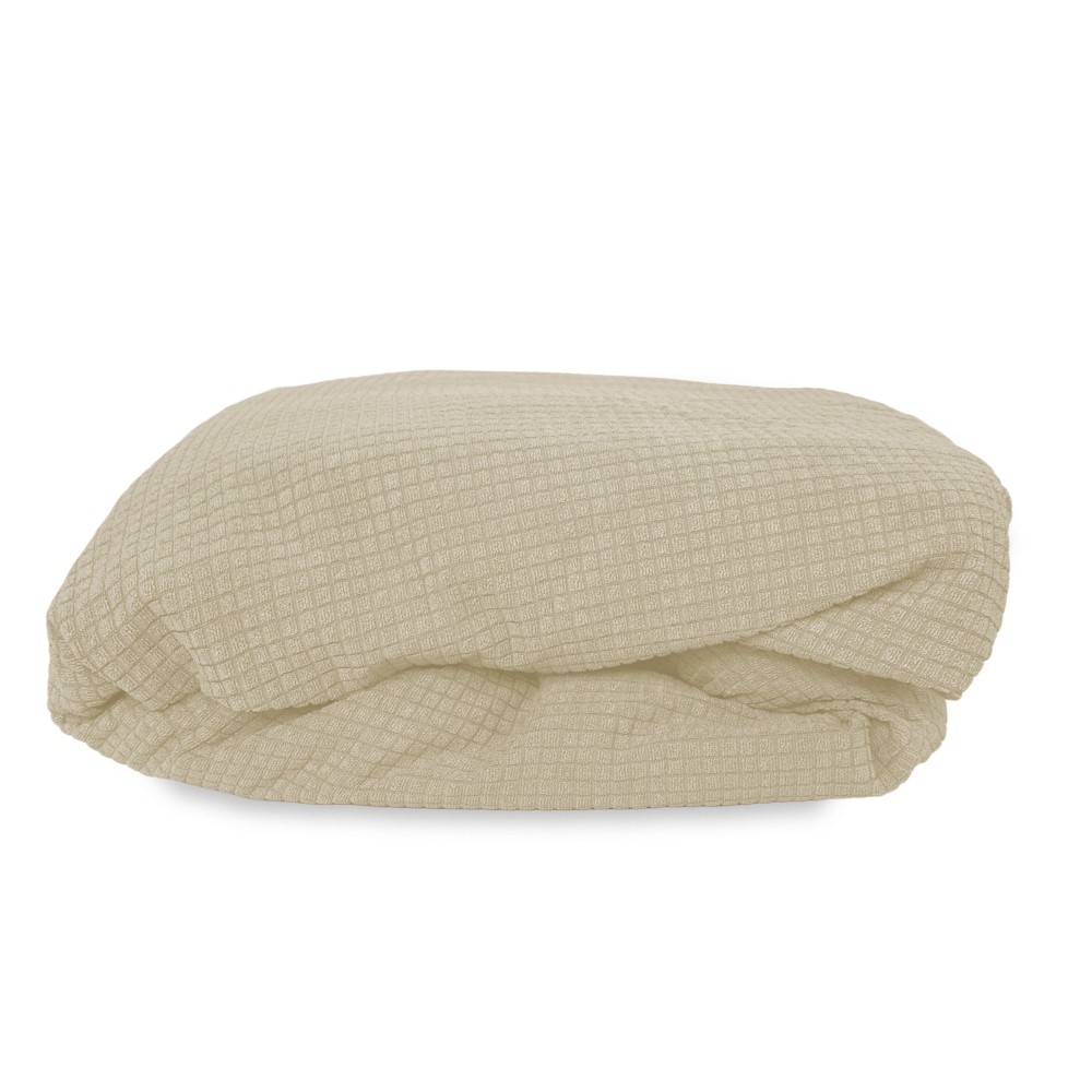 Couverture de canapé extensible ATHÈNES universel BEIGE biélastique