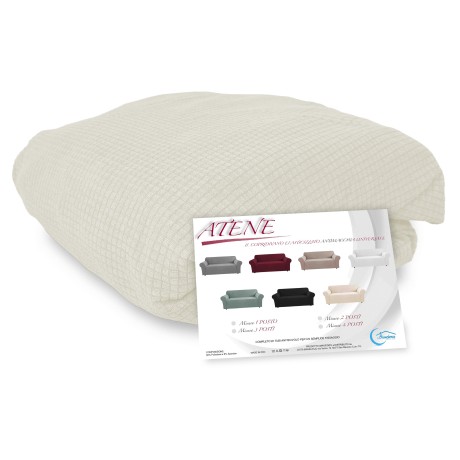 STRETCH SOFA BEZUG ATHEN universal MILK WHITE bi-elastisch 2