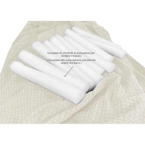 STRETCH SOFA BEZUG ATHEN universal MILK WHITE bi-elastisch