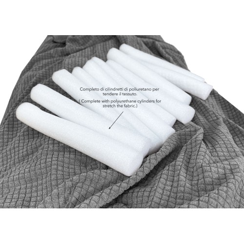 COPRIDIVANO elasticizzato ATENE universale GRIGIO bielastico