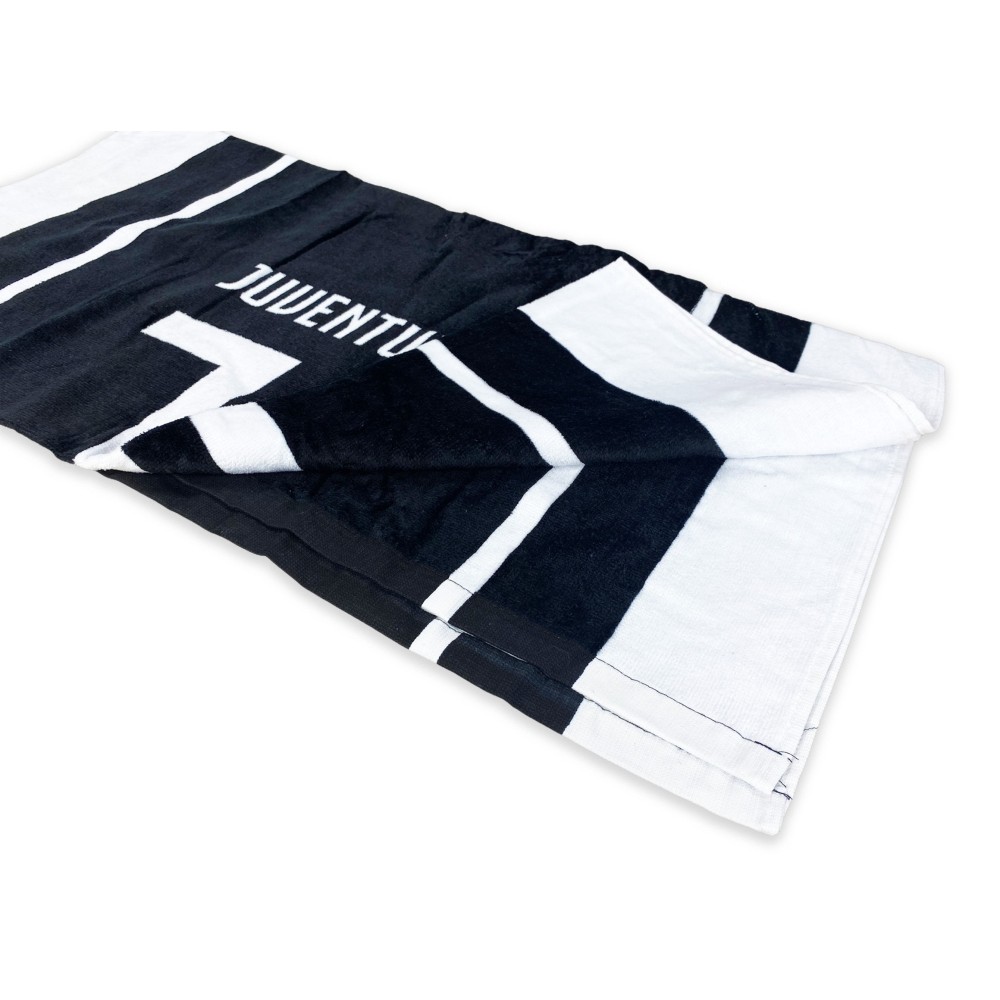 Original JUVENTUS Strandtuch aus reinem Baumwollfrottee in der Größe cm.70x140