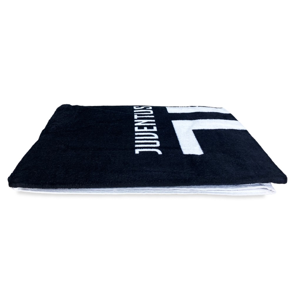 Serviette de plage originale de la Juventus en éponge pur coton taille cm.70x140
