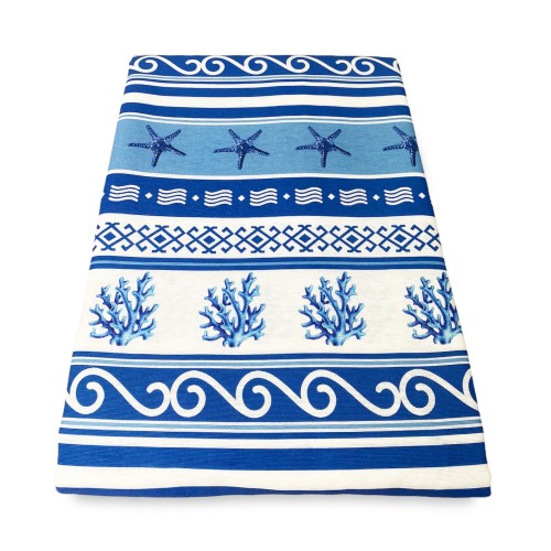 FUNDA DE DECORACIÓN FUNDA GRAN BUFANDA COLCHA funda de sofá GRECIA AZUL mar mar mar