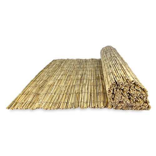 ARELLA PRIVACY Premium © aus Bambus WATTLE ARELLE CANNE Durchmesser bis 1 cm. für Schattenzaun in 8 GRÖSSEN