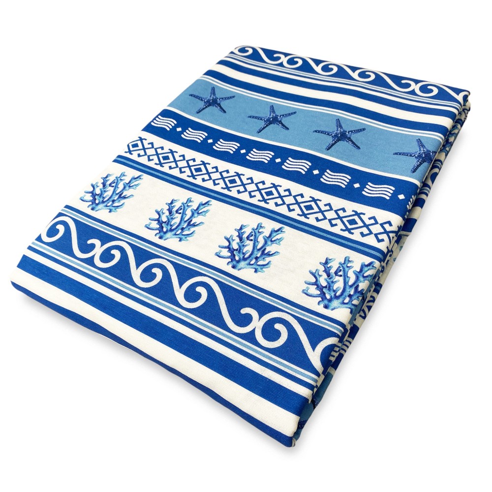 Nappe en coton imprimé avec beau motif de style marin