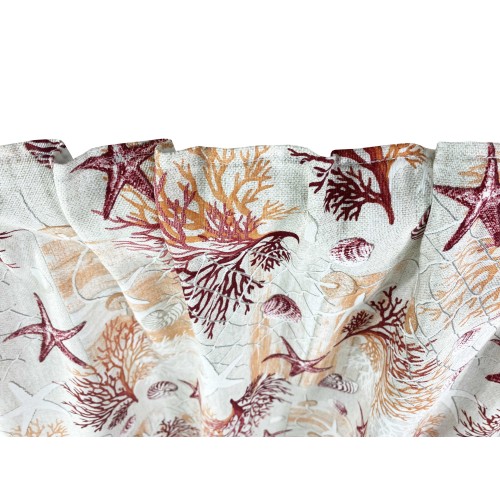 ZELT loneta meer MEER Korallen ROT cm. 150x280 HERGESTELLT IN ITALIEN