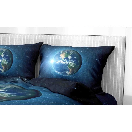 COPRIPIUMINO Rasatello HD PLANET MONDE Double cm. 250x200