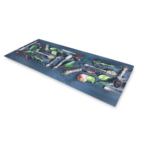 ALFOMBRA Corredor de cocina Corredor antideslizante CUCHARAS y ESPECIAS made in Italy