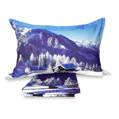DUVET COVER SATEEN HD PHOTOGRAPHIC HUT snow