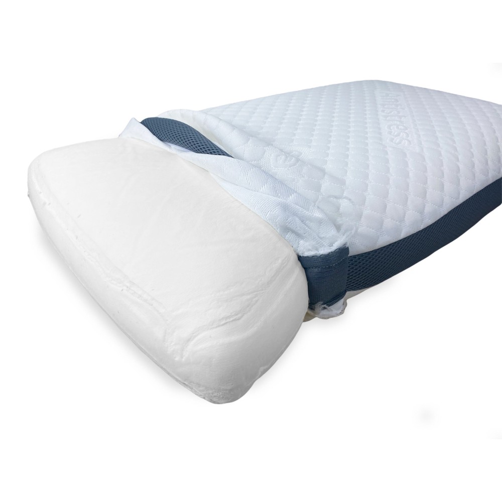 ALMOHADA MEMORY 3D con funda súper TRANSPIRABLE