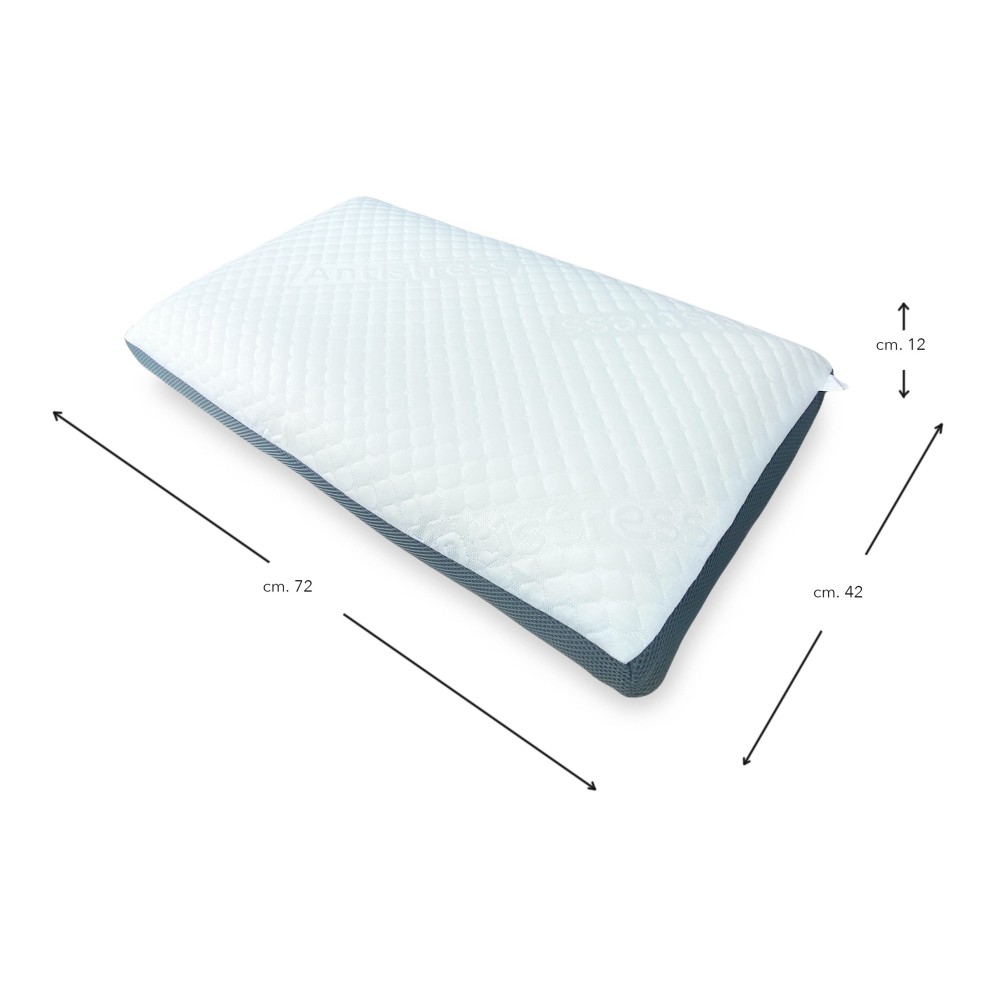 ALMOHADA MEMORY 3D con funda súper TRANSPIRABLE