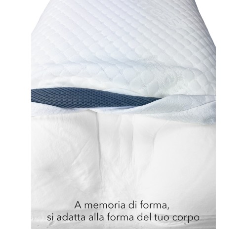 ALMOHADA MEMORY 3D con funda súper TRANSPIRABLE