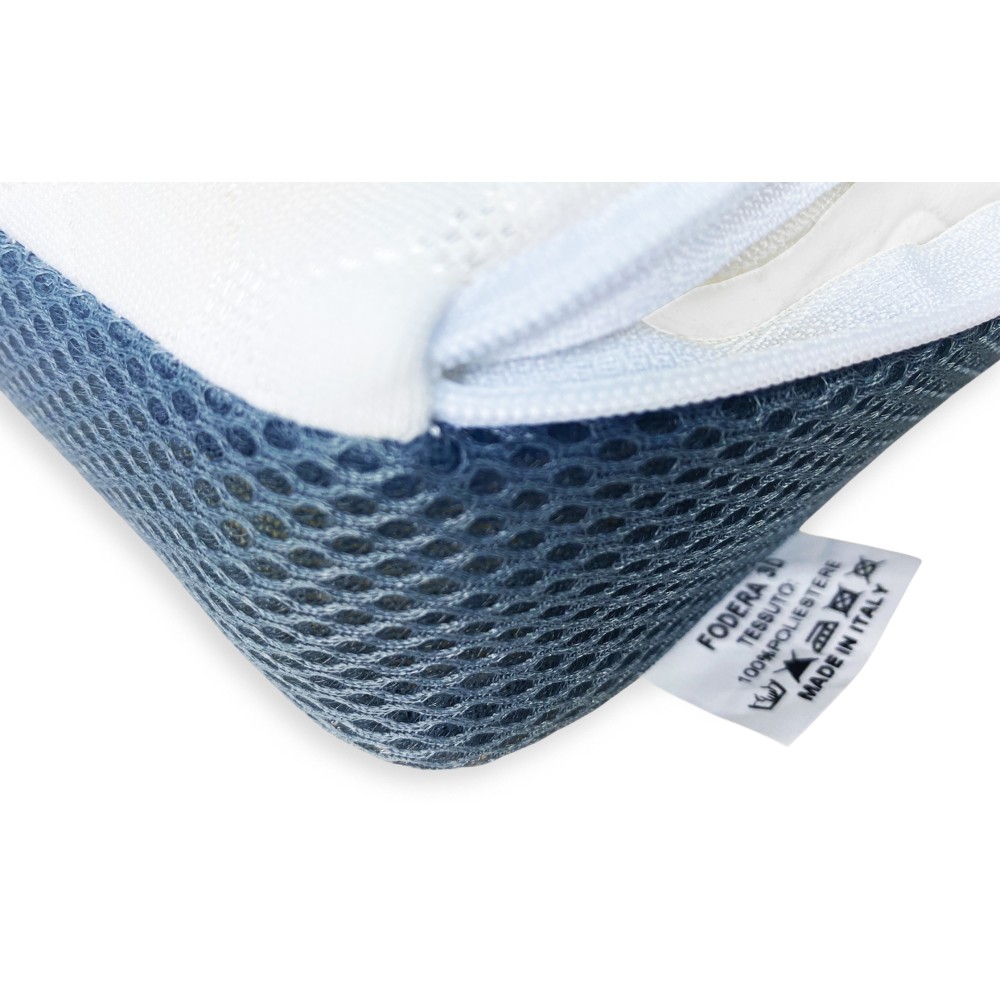GUANCIALE cuscino MEMORY 3D con FODERA super TRASPIRANTE