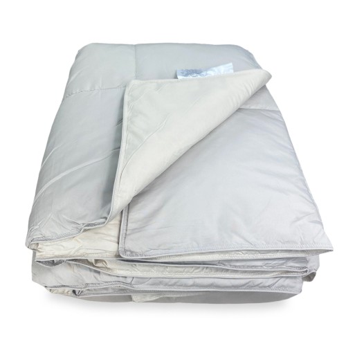 COUVRE-LIT EN DOUDOUNE GOOSE STREAM SUMMER Light 150 GR. 80% PLUME D’OIE 20% DUVET D’OIE Bicolore