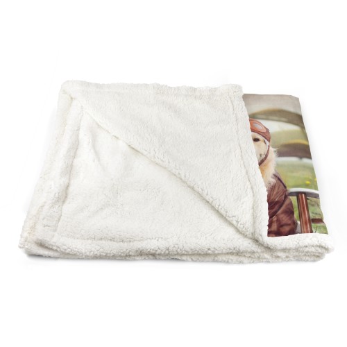 PLAID coperta IN PILE SHERPA fantasy HD CANE labrador AVIATORE