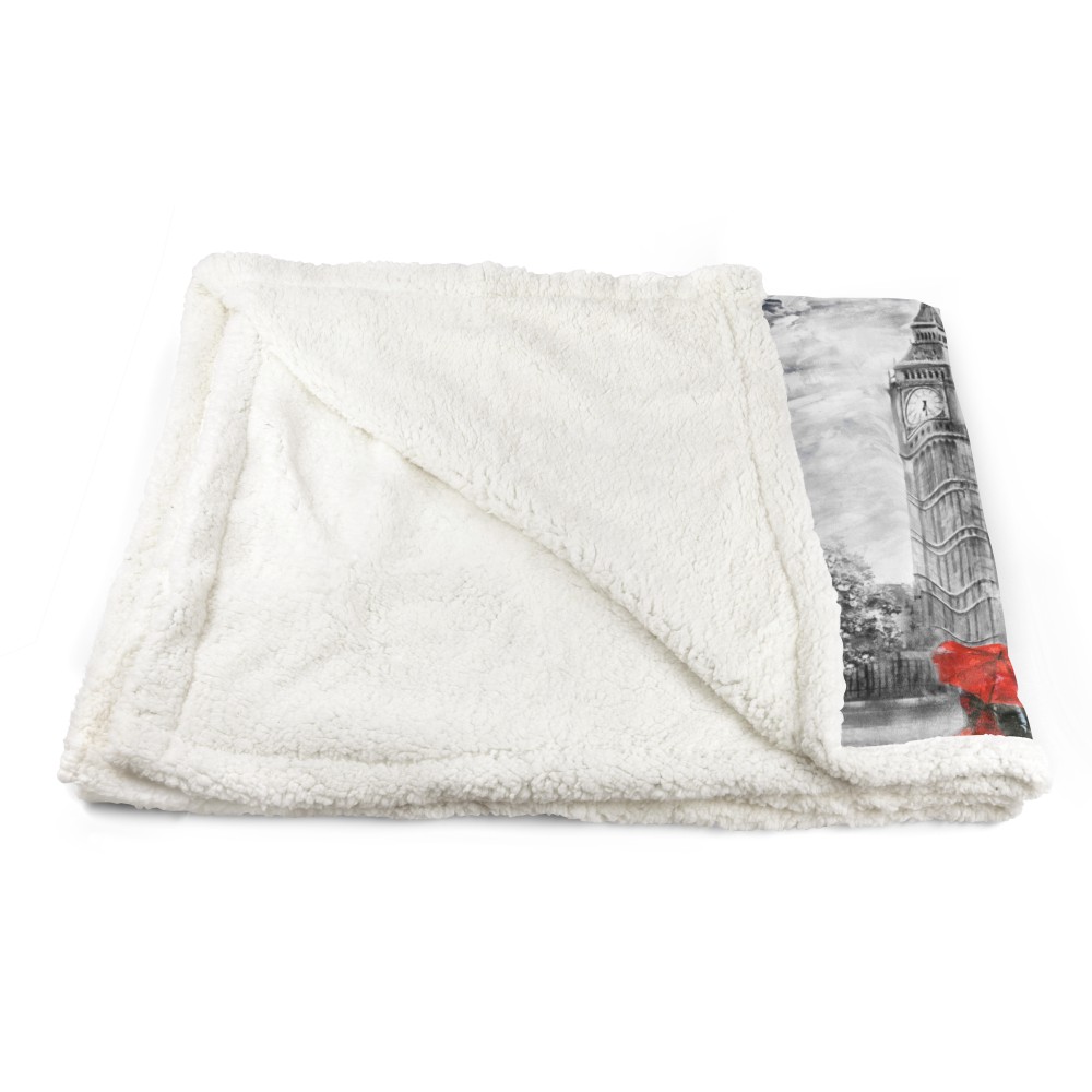 PLAID Fleecedecke Sherpa Fantasy HD Painted London