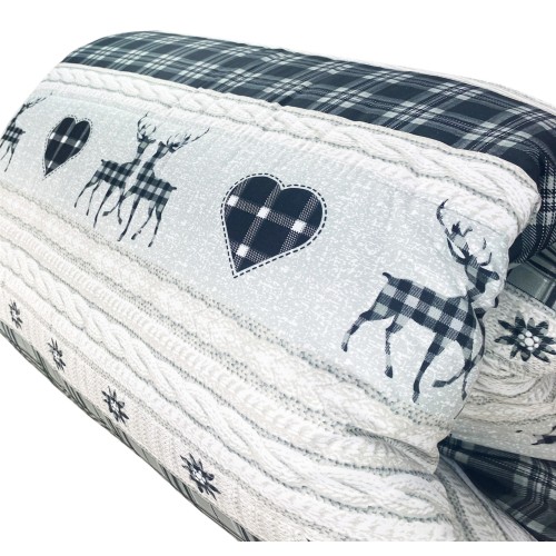 QUILT BOW © TYROLEAN gris COASSOLO hiver made in Italy
