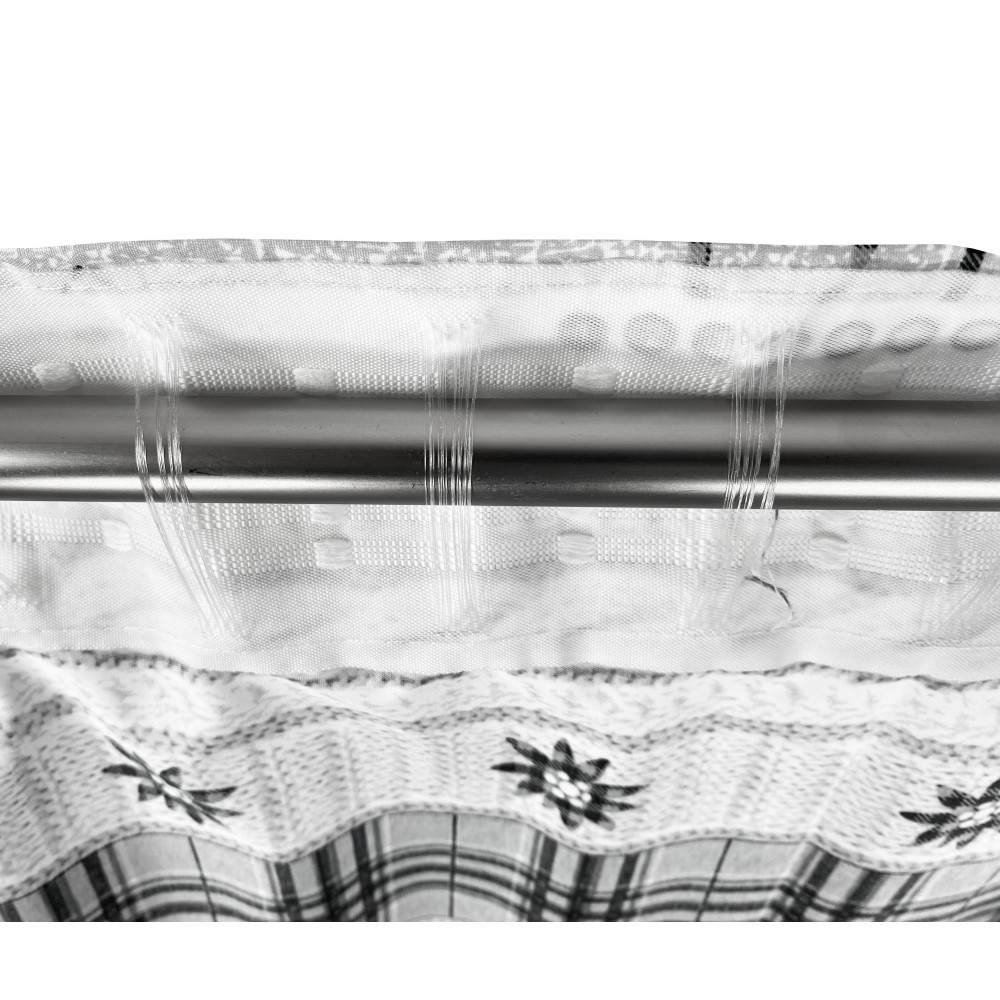 TENDA TIROLESE COASSOLO GRIGIO in stile montanaro CM. 150X280 made in italy