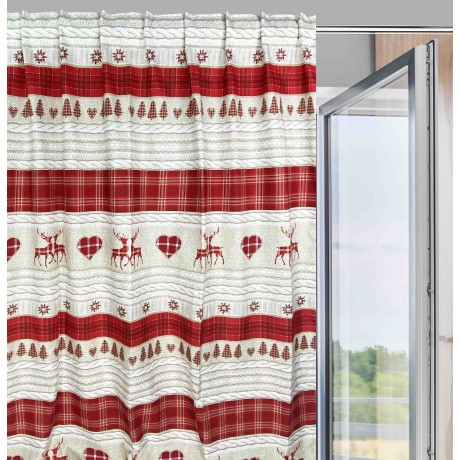 TIENDA TIROLESA COASSOLO ROJO en estilo montaña CM. 150X280 hecho en italia