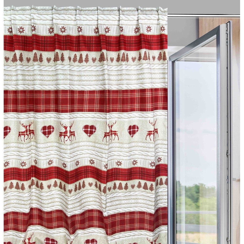 TIENDA TIROLESA COASSOLO ROJO en estilo montaña CM. 150X280 hecho en italia